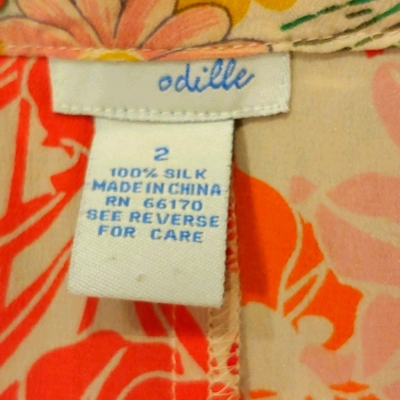 Anthropologie Odille Silk Fresh Floral Dress - Picture 6 of 6
